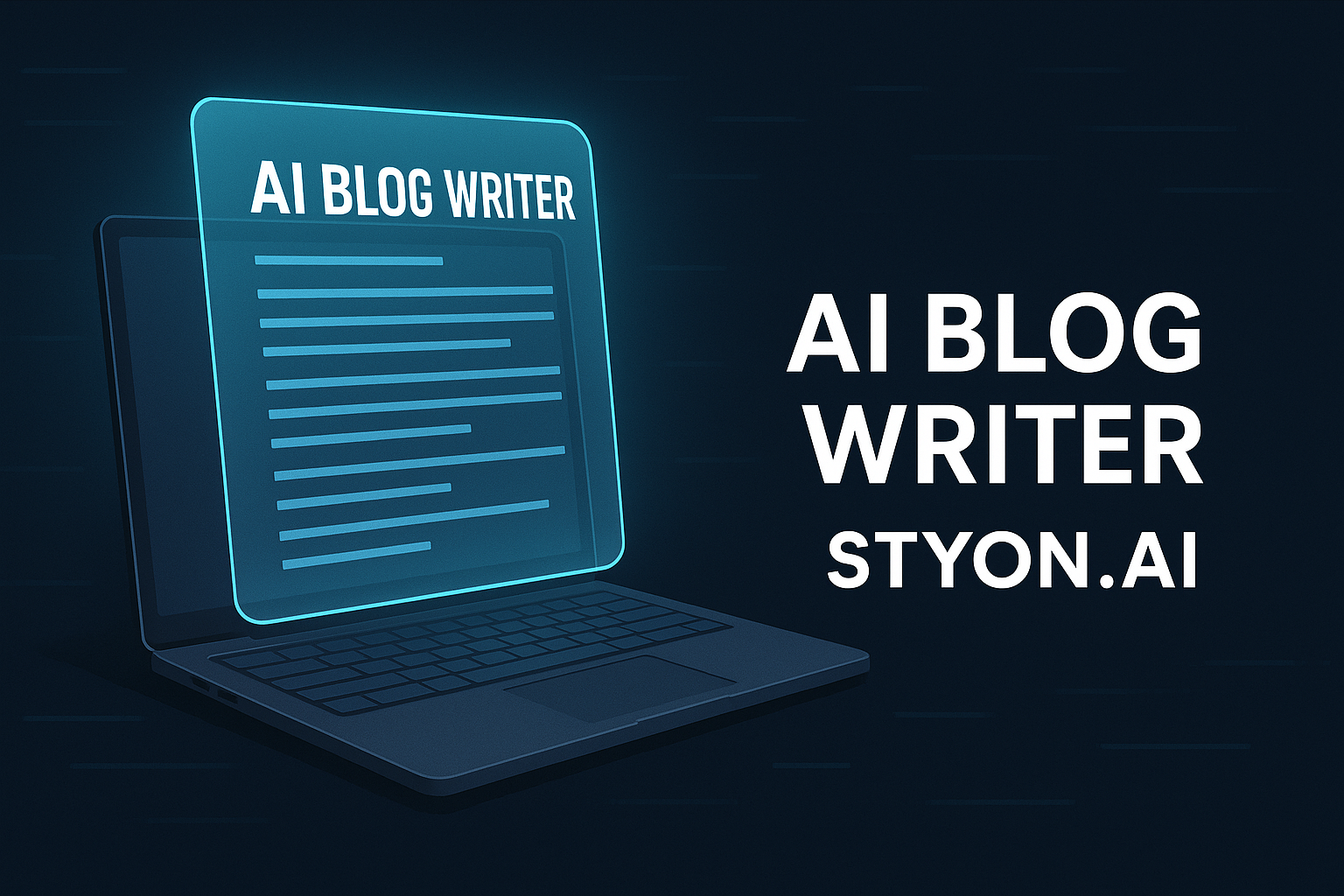 📝 AI Blog Writer — Create SEO-Optimized Articles in Minutes with STYON.AI