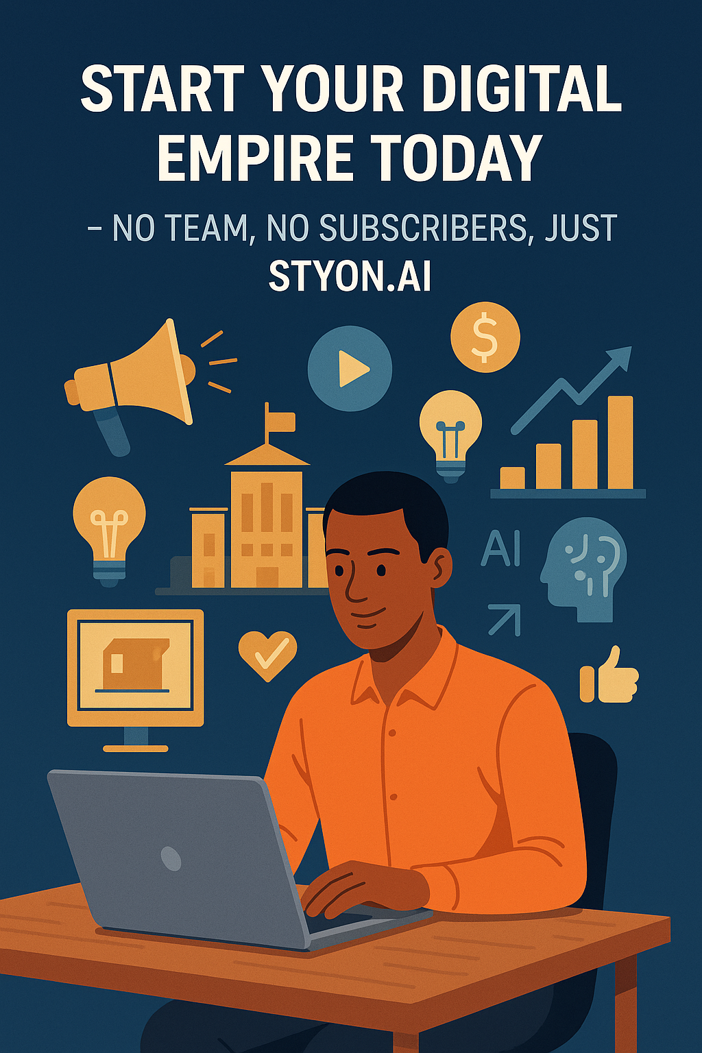 Start Your Digital Empire Today – No Team, No Subscribers, Just STYON.AI Starte dein digitales Imperium – ohne Team, ohne Follower, mit STYON.AI