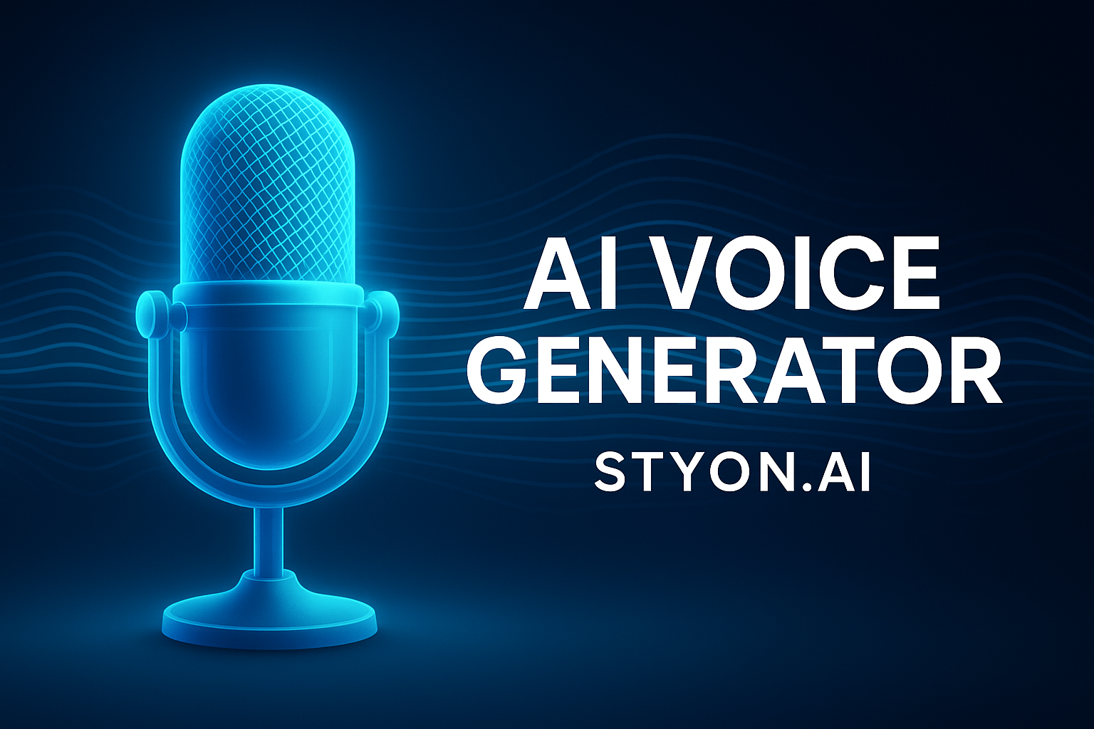🎙️ AI Voice Generator — Transform Text into Emotion with STYON.AI