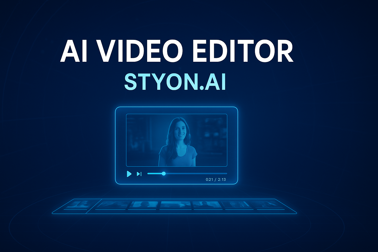 🎥 AI Video Editor — Edit Videos Faster, Smarter, and Easier with STYON.AI