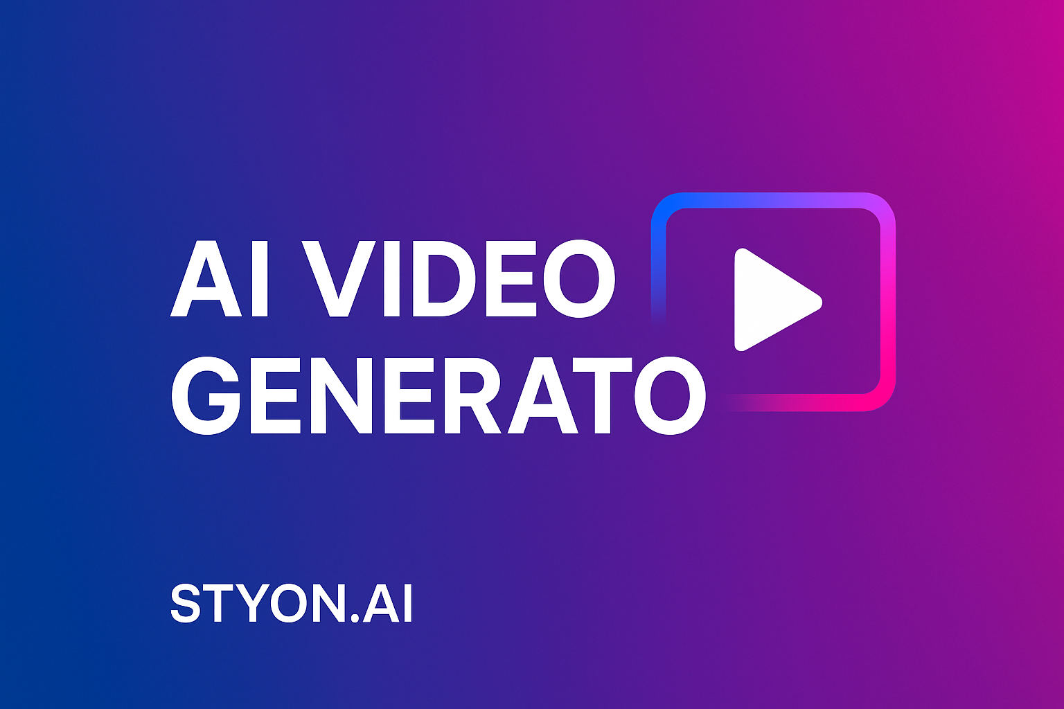 Transform Ideas into Videos: AI Video Generator for Creators