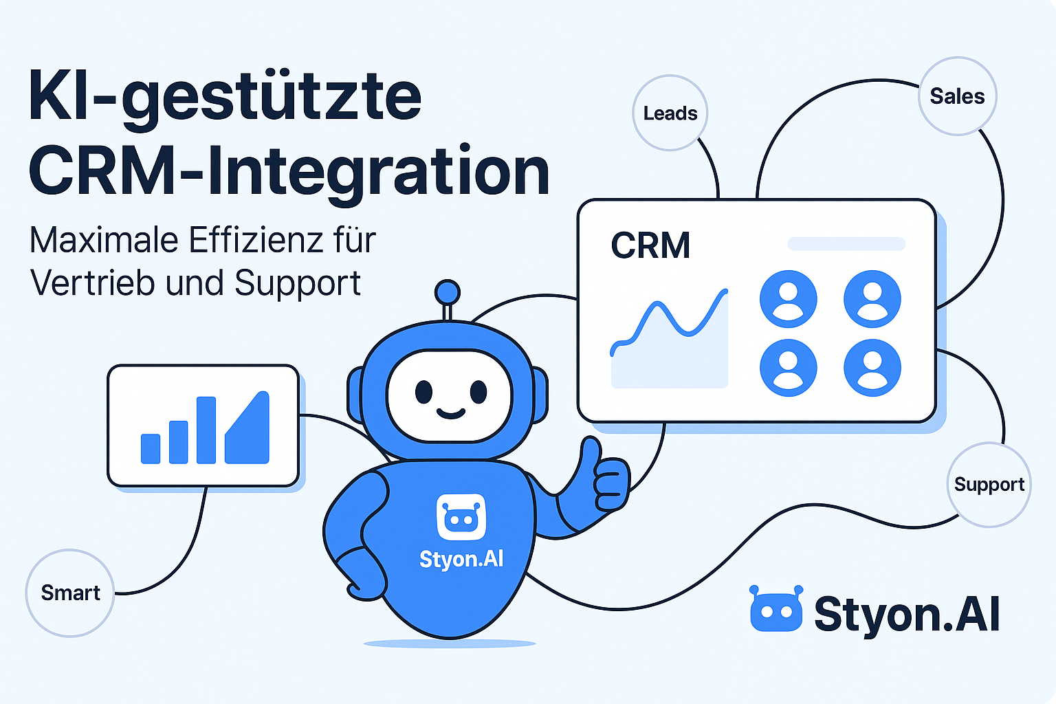 KI-gestützte CRM-Integration: Maximale Effizienz für Vertrieb und Support