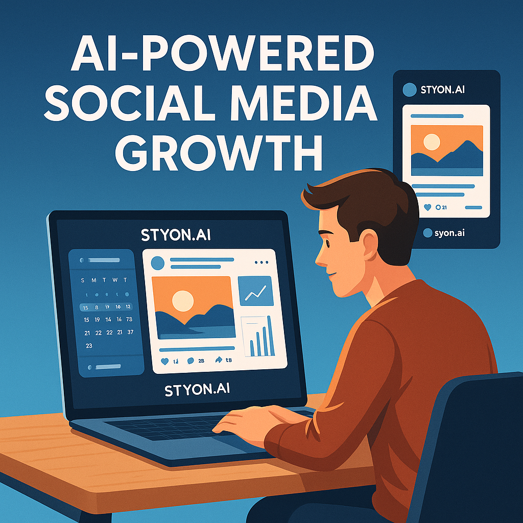 AI-Powered Social Media Growth with STYON.AI Social-Media-Wachstum mit STYON.AI durch KI
